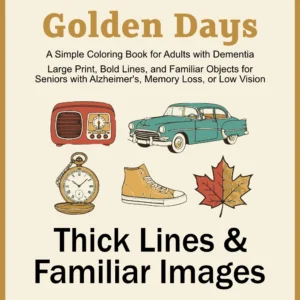 Golden Days Coloring Book Cover