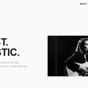singer songwriter website product image
